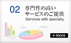 専門性の高いサービスのご提供